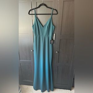 Lulu’s Moments Of Bliss Forest Green Backless Mermaid Maxi Dress - Size S